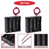 18650 Battery Storage Box Case 1 2 3 4 Slot DIY Plastic Batteries Clip Holder Container With Wire Lead For 18650 3.7V Batteries