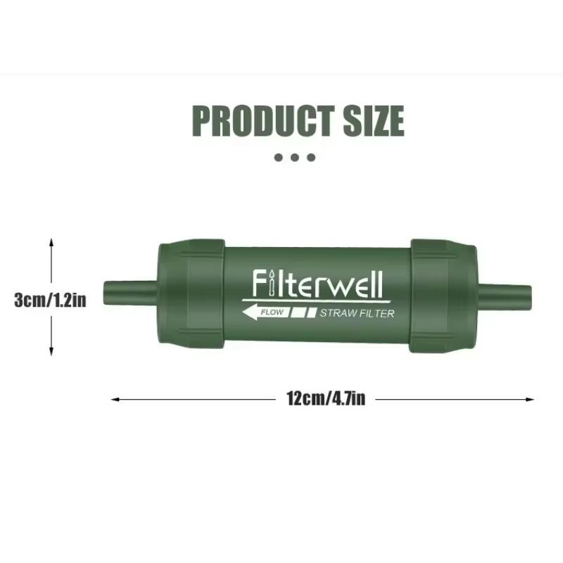Wasserreinigungsstrohhalm aus Kohlefaser für Camping AZ: Tragbarer und effizienter Tpcarbon-Filtrationsstrohhalm für das Überleben