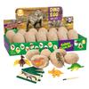 All Trust Dinosaur Egg Excavation Kit Kids Dinosaur Fossil Excavation Gift of 12 - Toy, Figure, (Set Eggs)
