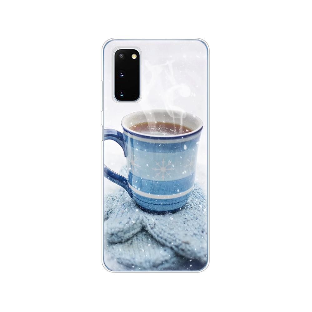Silicon Case For Samsung Galaxy S20 PLUS Ultra S10 Lite Phone Cover For Samsung Note 10 Plus Lite Case Ok But First Coffee