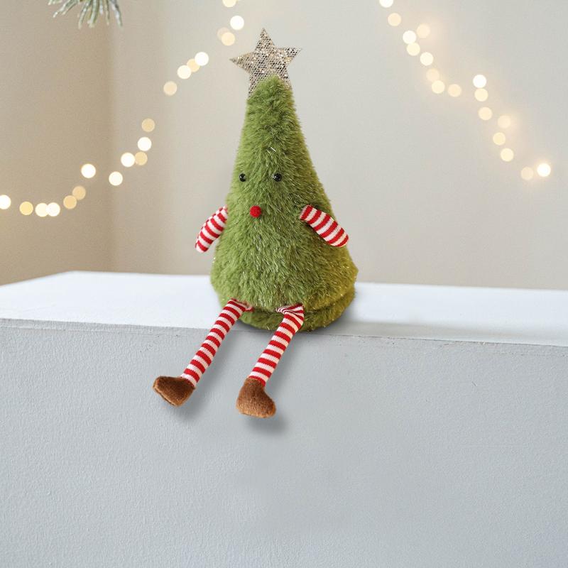 1PC Cartoon Wreath Shape Home Decor Toy Party Christmas Decoration Gift Christmas Tree Shape Cute Christmas