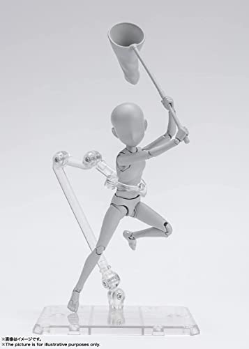TAMASHII NATIONS S.H.Figuarts Body-kun - Ken Sugimori - Edition DX SET (Gray Color Ver.) Approximately 130mm PVC & ABS Movable Figure BAS62102