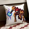 MMetroid Anime Cushion Cover Reversible Soft Durable Pillow Cover Home  Car MultiScene Use for Daily Comfort