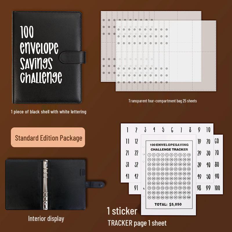 100-Day Cross-Border Savings Challenge Notebook for Couples