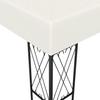 Gazebo with LED String Lights 3x4 M Cream Fabric