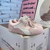 Niche Design Retro Moral Training Shoes Women's 2025 Spring and Autumn New Flat Bottom Inner Heightening Board Shoes Casual Mesh Sports Shoes