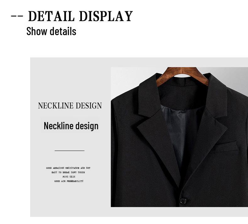 Men's DK Korean Style Casual Suit Jacket - Trendy, All-Match, Handsome Design for Spring and Autumn