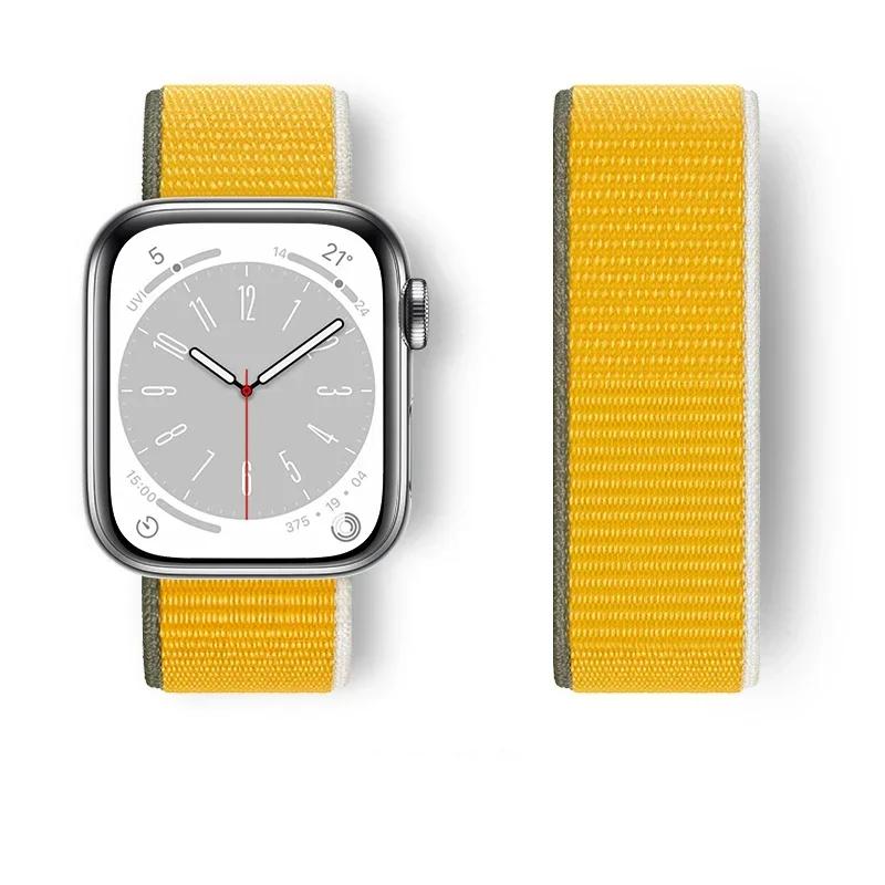 Nylon Band for Apple Watch Strap 49mm 45 41mm 44mm 40mm 42mm 38mm Adjustable Elastic Bracelet iWatch Ultra Series 9 3 4 5 SE 678