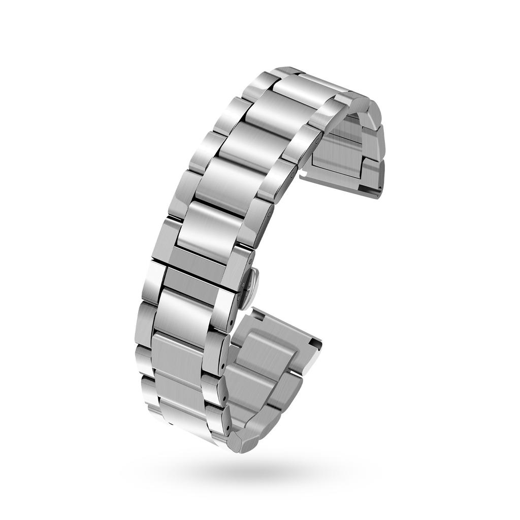 Solides Edelstahl-Uhrenarmband für Hamilton Khaki Jazz Field Seiko Butterfly-Verschluss Herren-Armband Metall-Uhrenarmband 18 20 22mm
