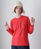 AVIREX L/S FADE WASH MA-1 POCKET Women's S 100 Red 783-4230605