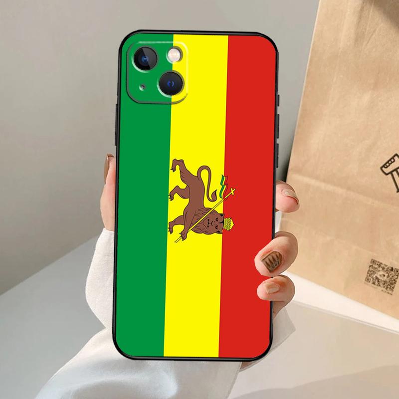 Ethiopia Flag Phone Case For iPhone 17 Air 16 15 13 11 12 14 Pro Max 13 12 mini 15 16 Plus 16e Cover Coque
