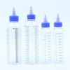 1Pc 30-500Ml Clear Pet Graduated Bottles Twist Cap Refillable Liquid Sample Container Inks Oils Arts Hair Dye Water Bottle