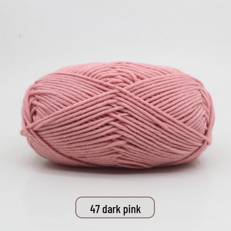 5-Strand Milk Cotton Yarn Scarf & Hand-Knitted Hat Yarn - Baby Soft, Medium Thickness, Free Shipping