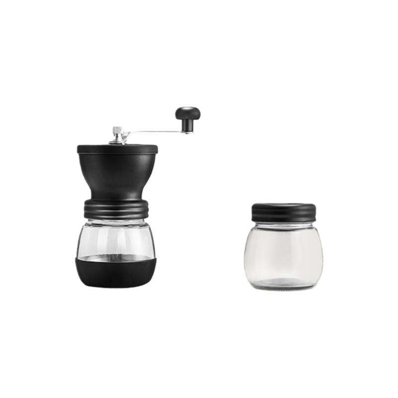 

Mongdio Coffee Bean Grinder, Manual Coffee Grinder, Hand-Cranked Coffee Mill, Hand-Operated Coffee Grinding Machine, 2 pots чорний
