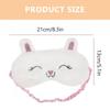 4Pcs Sleeping Mask Assorted Color Rectangular Adorable Design For Travel Nap Time Ensuring Restful Sleep