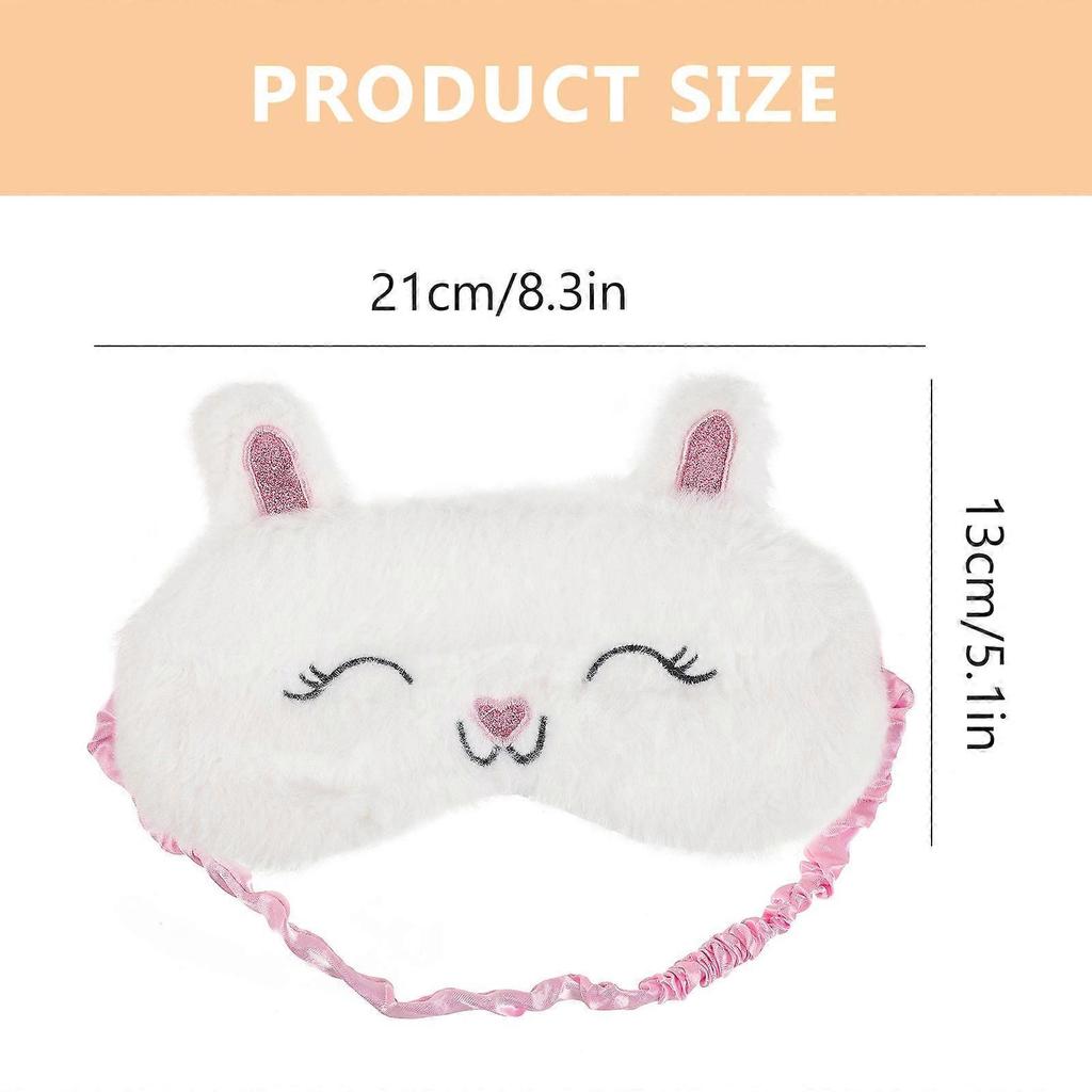 4Pcs Sleeping Mask Assorted Color Rectangular Adorable Design For Travel Nap Time Ensuring Restful Sleep