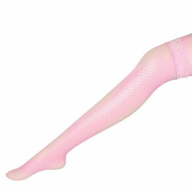 Thigh High Lace Top Fishnet  Lingerie Erotic Hosiery Stockings