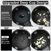 SINGARO Car Cup Holder Coaster,Silicone Cup Holder Insert,Universal Non-Slip Cup Holder,Car Accessories Interior Unisex 4 Black