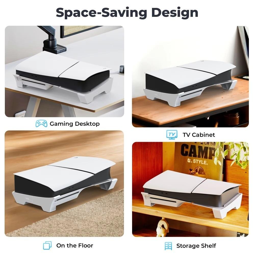 Disc Edition Compatible Horizontal Stand Console Accessories for PS5 Pro Slim Gaming Accessories
