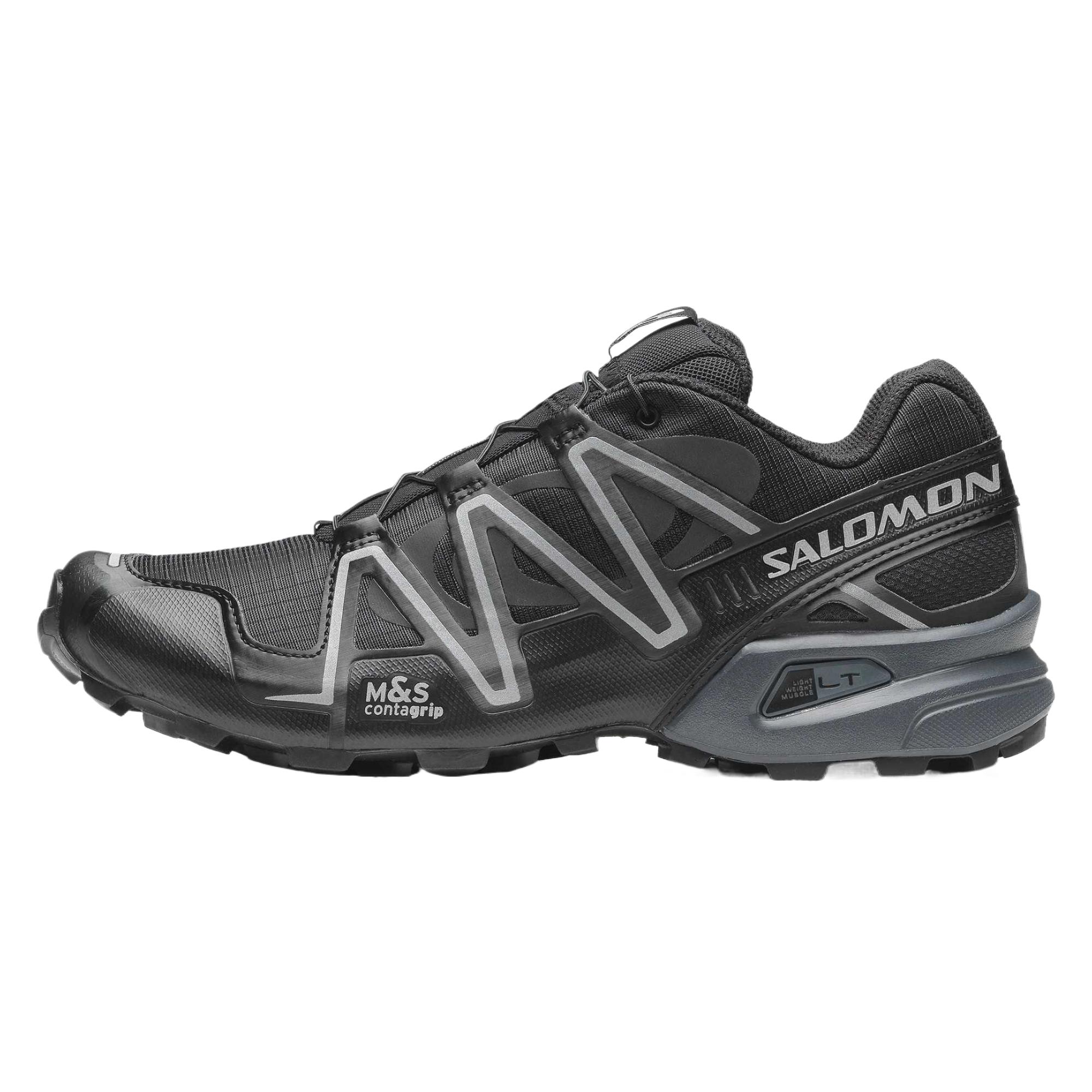 

SALOMON Speedcross 3 Night Прочные Дышащие Низкие Кроссовки для Бега Унисекс кроссовки Черный 476765 42