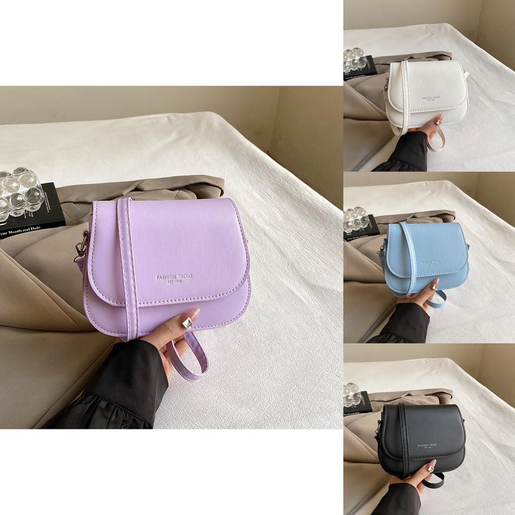 Casual Stylish Small Square Bag In Black White Blue Purple Khaki And Brown For Everyday Use