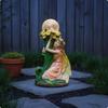 SunPowered Fairy Statue LED Lights Garden Ornamental Light Energy Efficient Resin Figurine