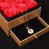 S925 Sterling Silver Hetian Jade Fu Character Necklace, Chinese Style Light Luxury Clavicle Chain for Women - Elegant Gift Accessory
