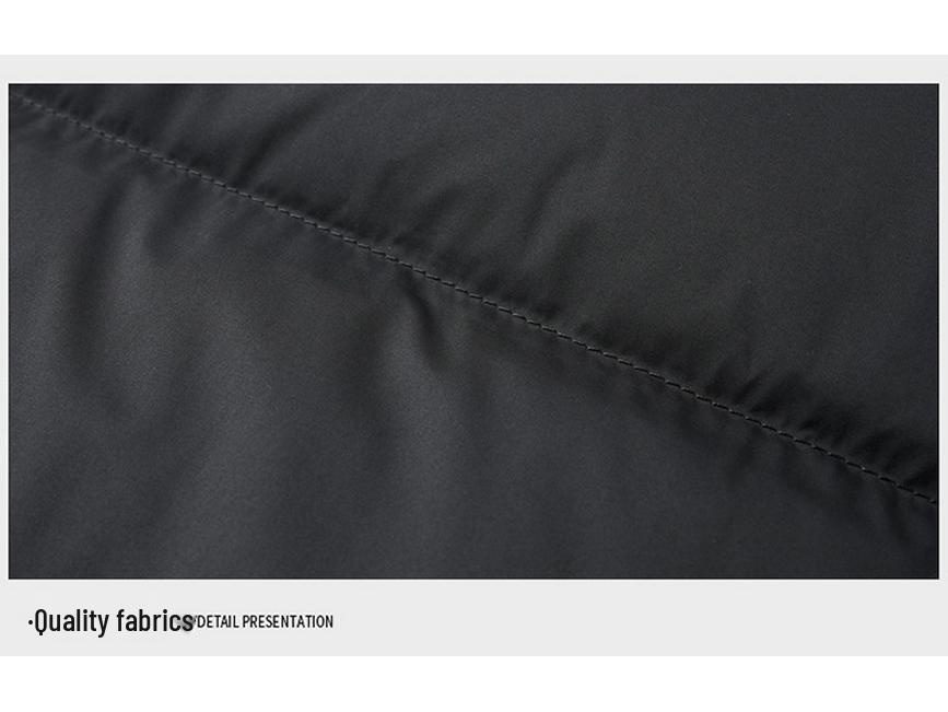 Men's Hooded 90% White Duck Down Jacket - Detachable, Warm Winter Coat