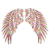 1 Pair Wing Appliques for Clothing Embroidered Sequins Wing Sequins Patches Iron On Sewed On Appliques for DIY Clothes