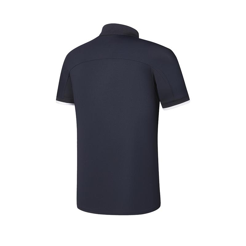 Fila Теннисная серия Однотонная футболка-поло с коротким рукавом Мужские футболки-поло A11M423112F-NV