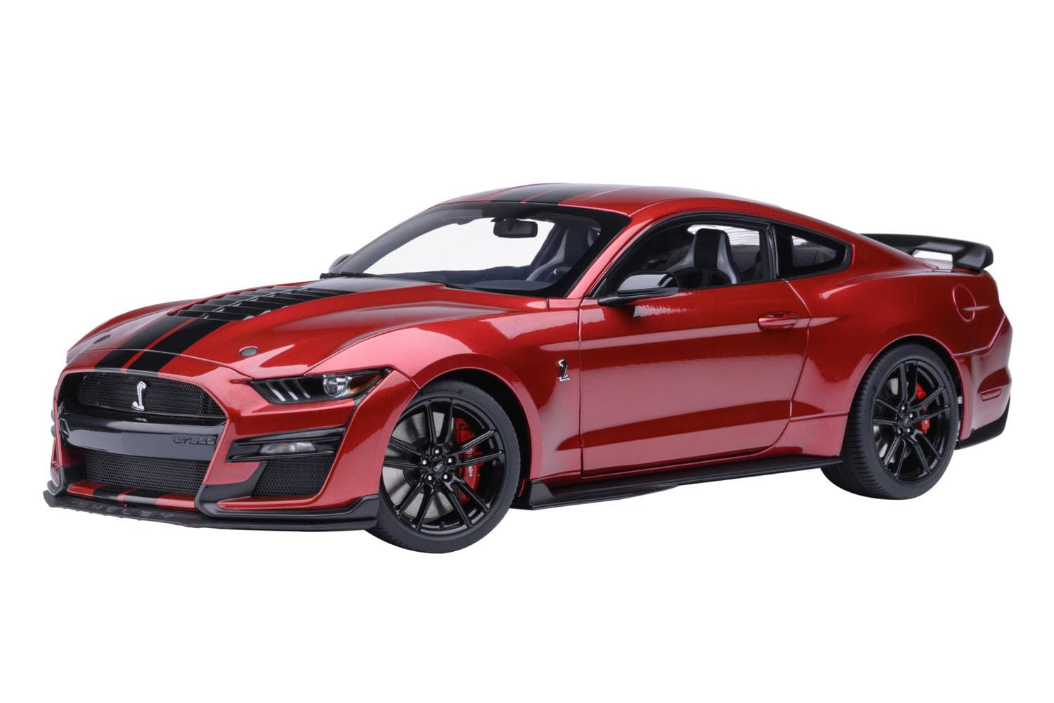 AUTOart Scale Ford Mustang Shelby GT500 Finished Product 73098 1/18 (Red/Black Stripes)