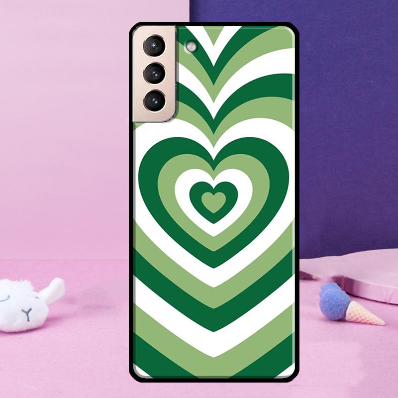 green aesthetic Phone Case For Samsung Galaxy S25 Ultra S23 S20 S21 S22 S24 FE S9 S10 Plus S24 Ultra Cover