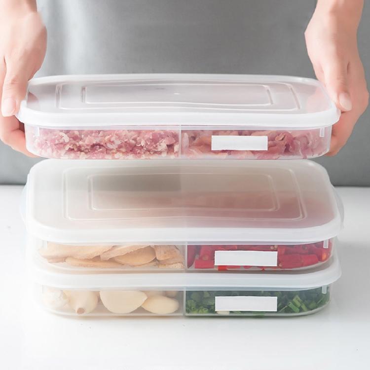 4 Grids Food Container for Foods Spice Storage Bin with Sealed Lid for Fresh Kee