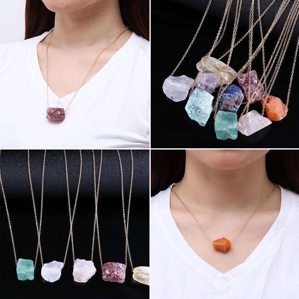 

Аксессуары для женщин и мужчин лазурит натуральный камень кулон розовый кварц аметист кристалл ожерелье