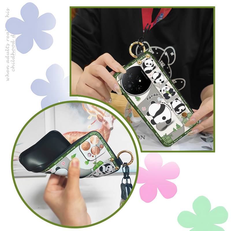 Back Cover Protective Phone Case For TCL 50 Nxtpaper 5G/50Pro Nxtpaper 5G Lanyard Anti-dust Fashion Design Silicone Ring
