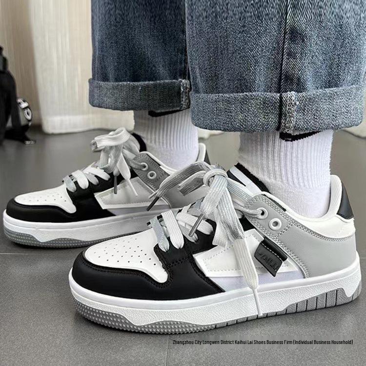 Unisex American-Style Black Skate Shoes: Breathable, Versatile Summer Sneakers for Men & Women