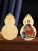 1Pc 2025 Tai Sui Amulet Card Feng Shui Copper Prayer Gold Card Exorcism Protection Buddha Gift Amulet Home Decoration