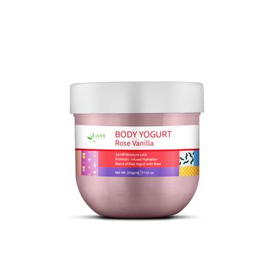 Yogur Corporal Natural Lass: Hidratación 24 Horas y un Dulce Aroma de Verano |Normal a Seca |Rosa y Vainilla