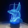 Factory Dropshipping ODM Rechargeable Touch Switch Dog Arylic Panel Box Table Night Lamp  16 Colors Change 3D LED Light