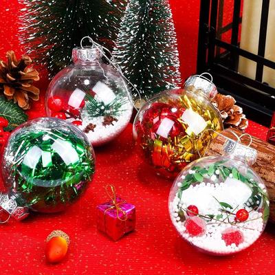 Clear Acrylic Balls for Christmas Tree Wedding Party Decorative Use
