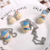 Charming Necklace/Keychain/Ear Hooks with Yellow Duck Pendant for Daily Wear