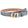 Bling Bling Sparkling Rhinestone Belt Versatile Luxury Brand Design S-shaped Buckle Belt Glitter Vintage PU Leather Belt