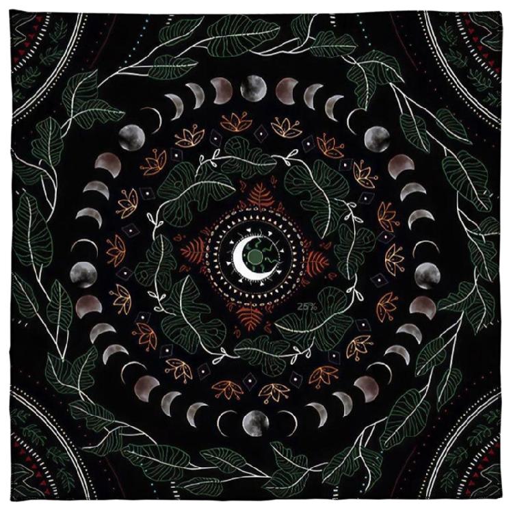 Moon Phases Tarot Card Tablecloth Altars Cloth Astrologys Divinations Tapestry