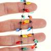 Miniature LED Bulb String, Non-Lighted Decorative Garland, Electroplated Beads for Christmas, DIY Crafts, 0.5m-3m