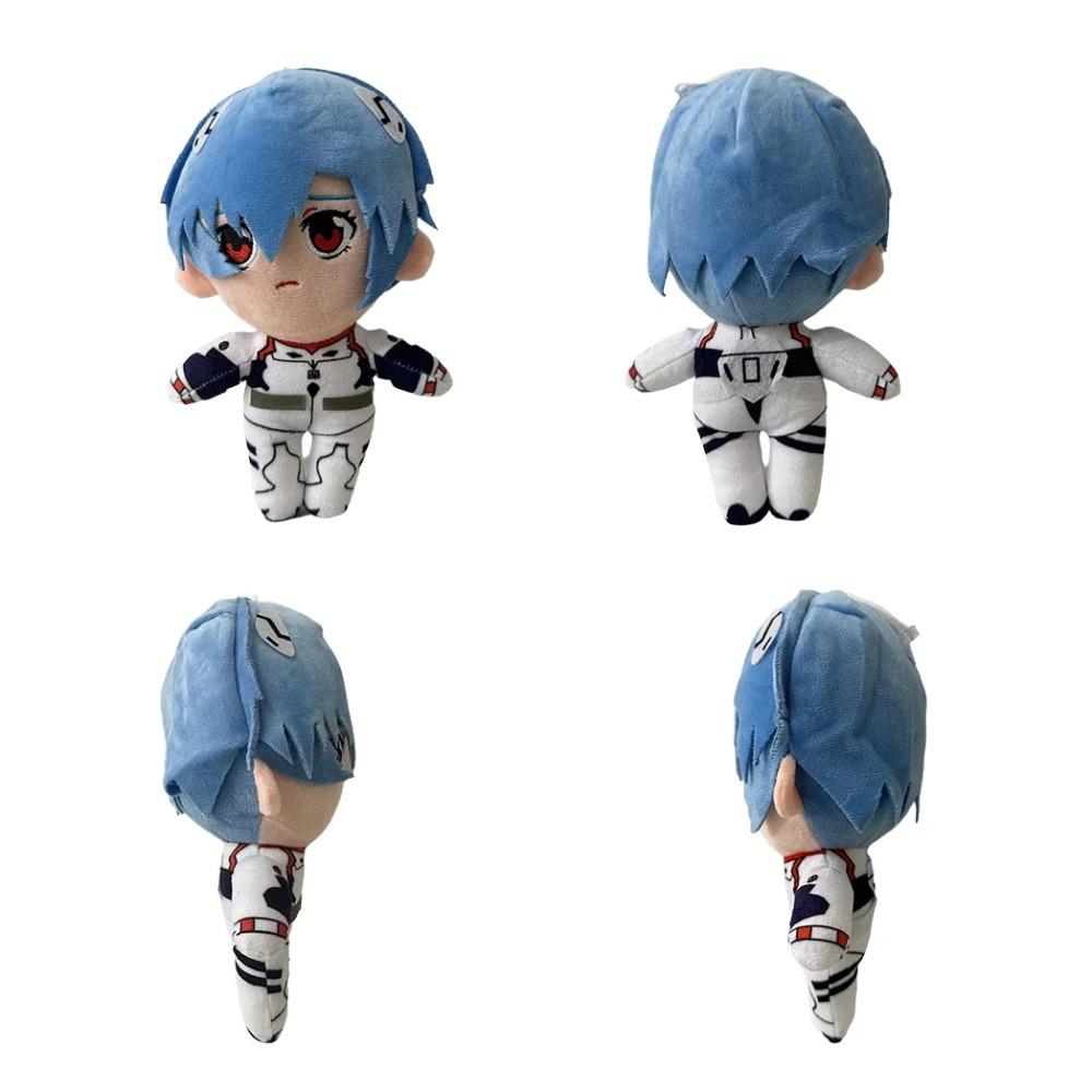20cm Plyšová hračka Evangelion Ayanami Rei EVA Japonské anime Kreslená postavička Panenka Výplň Klasická Roztomilá Kawaii Dárky Pro Děti Hračky