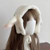 Tie Straps JK Lolita Earflap Japanese Winter Ear Cover Handmade Y2k Plush Earmuffs  Girl