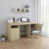VidaXL Bureau Chêne sonoma 140x50x76 cm Aggloméré