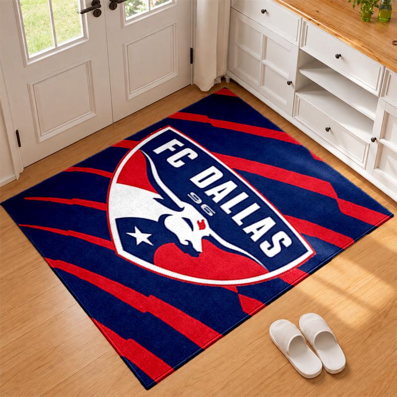 FC Dallas Carpet Door Mat for Living Room or Bedroom Protective Mat Under Chair Office Decoration Christmas Gift Birthday Present
