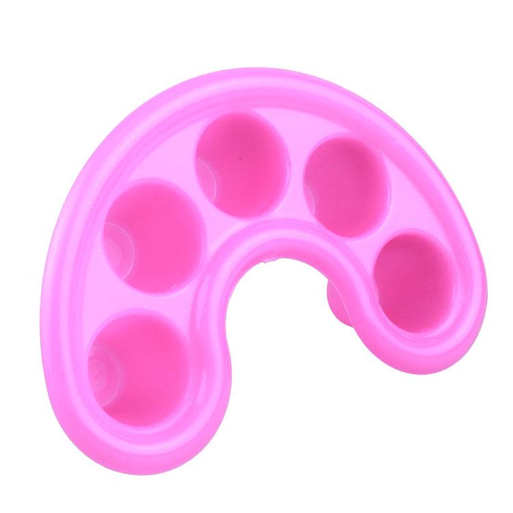 Nail Art 5-Finger Soak Bowl for Manicure, Cuticle Softening, Polish Removal & Callus Care