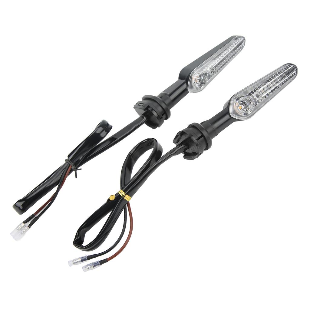 2 Pcs 12V Motorcycle Turn Signal Lights Amber LED Indicator Lamp for YZF R15 R25 R3 R6S R1 R7 R9
